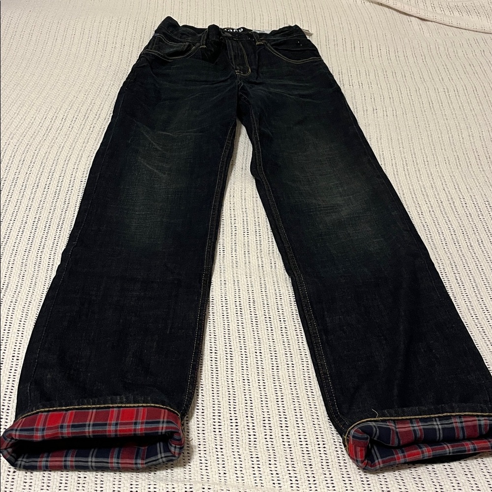 GAP 1969 Slouch Plaid Lined Jeans